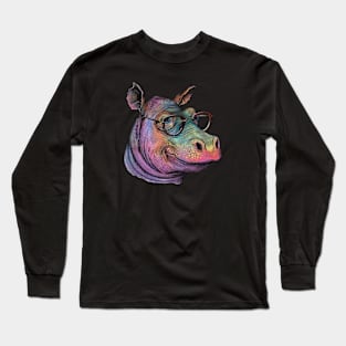 Hippo Wisdom Long Sleeve T-Shirt